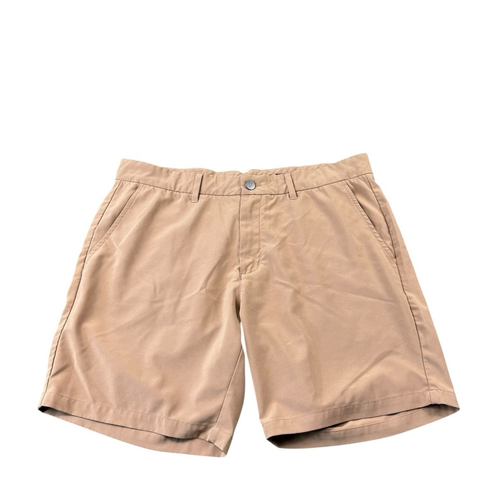Primo Golf Tan Performance Flat Front Golf Short Size 36